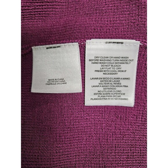 NWT Anne Klein Women's Monterey Duster Cardigan Elderberry Pink Size XSMALL XS - Picture 6 of 6
